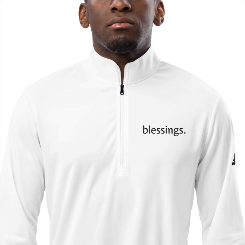 Blessings Quarter Zip Adidas Pullover - S