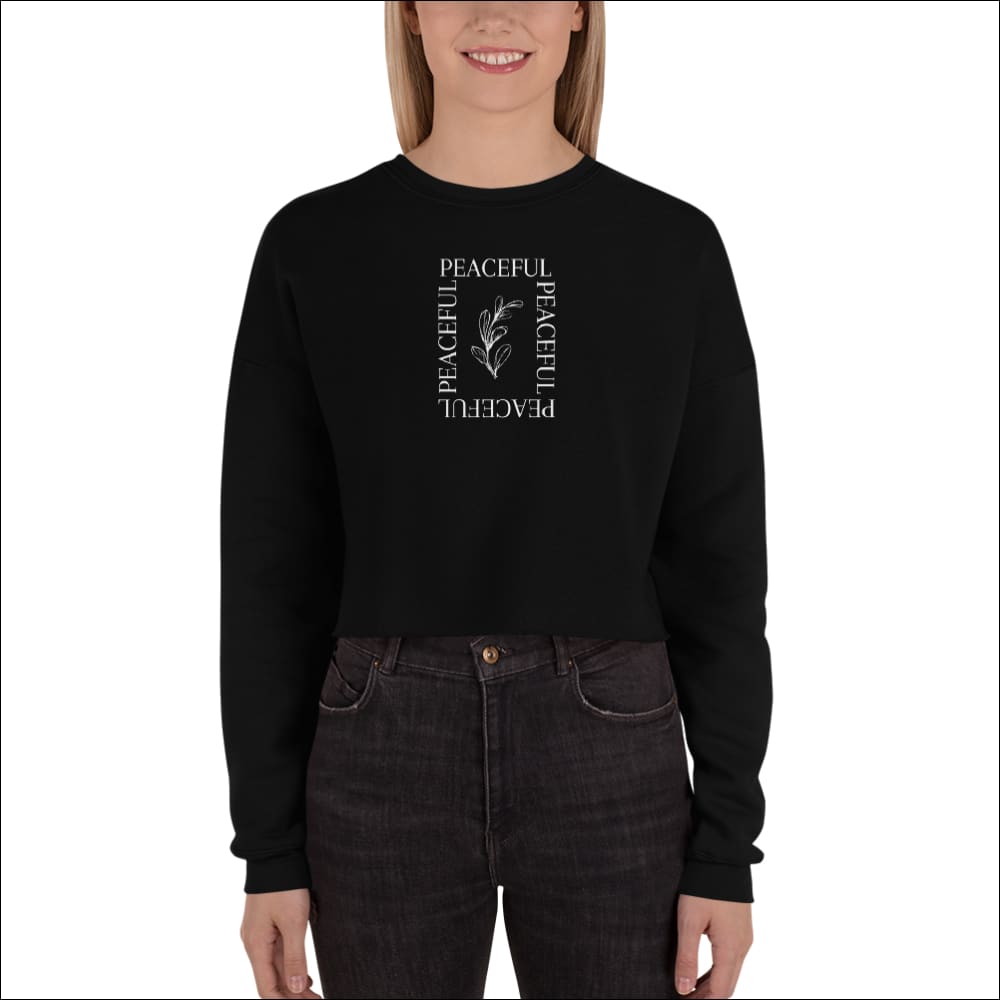 Peaceful Crop Sweatshirt